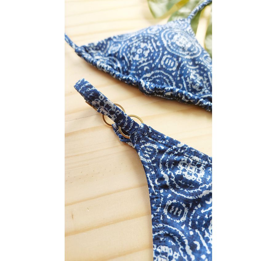 Biquini Fio Duplo Tie Dye Azul 550