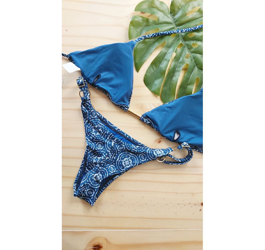 Biquini Fio Duplo Tie Dye Azul 550