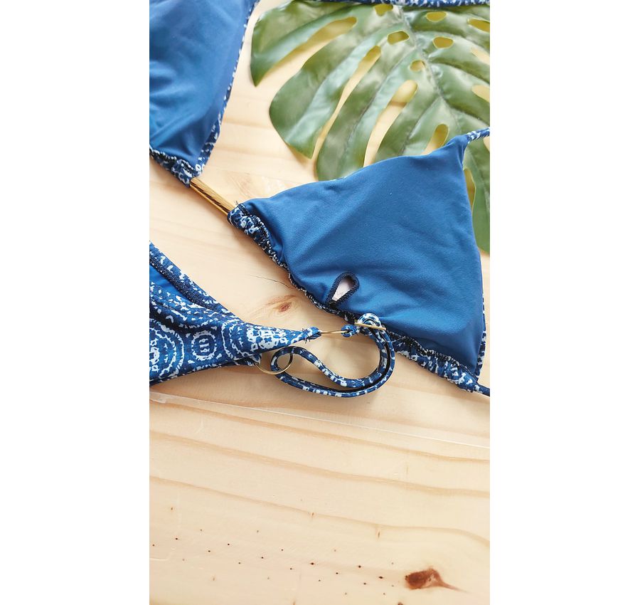Biquini Fio Duplo Tie Dye Azul 550