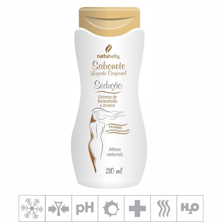 Sabonete Líquido Corporal Sedução Barbatimão E Aroeira 210ml 00407 Padrão Único ♥ Sex Shop 8496