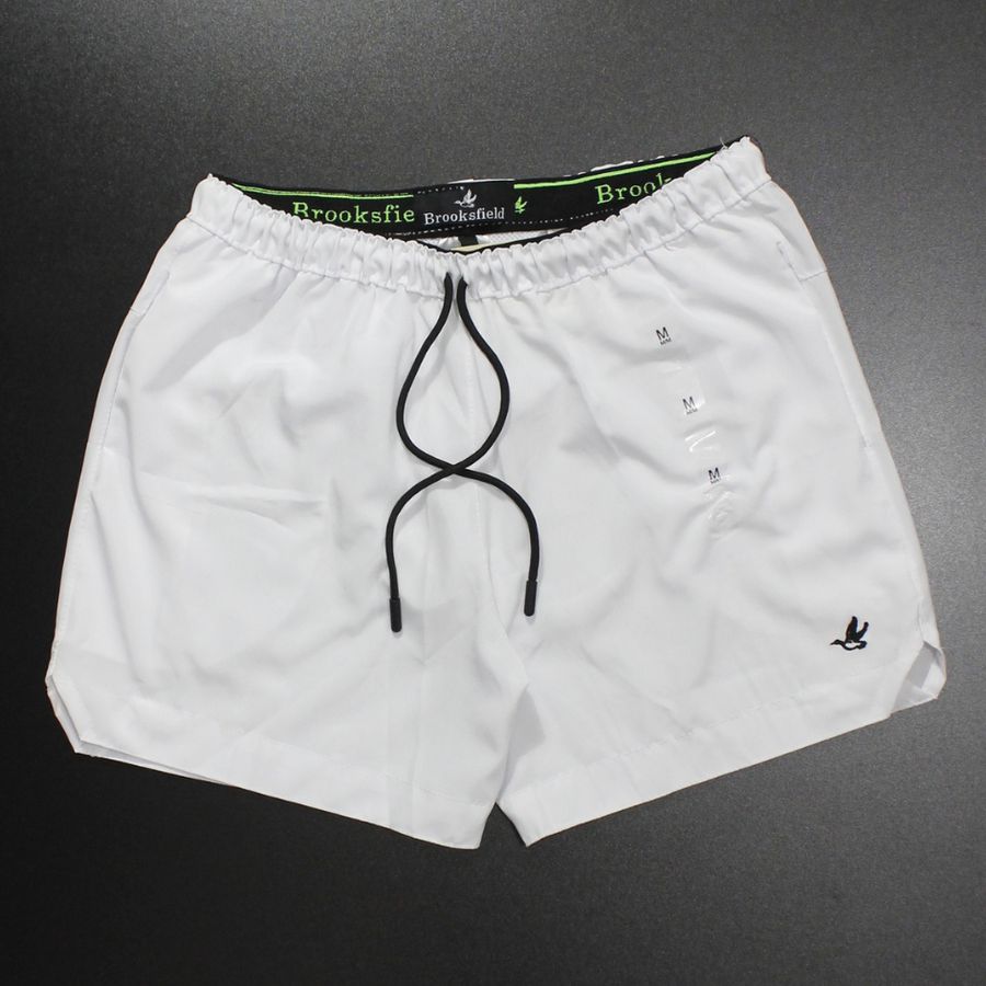 SHORT PREMIUM COM FORRO INTERNO - BRANCO - SPH16 - ATACADO REI DAS CUECAS