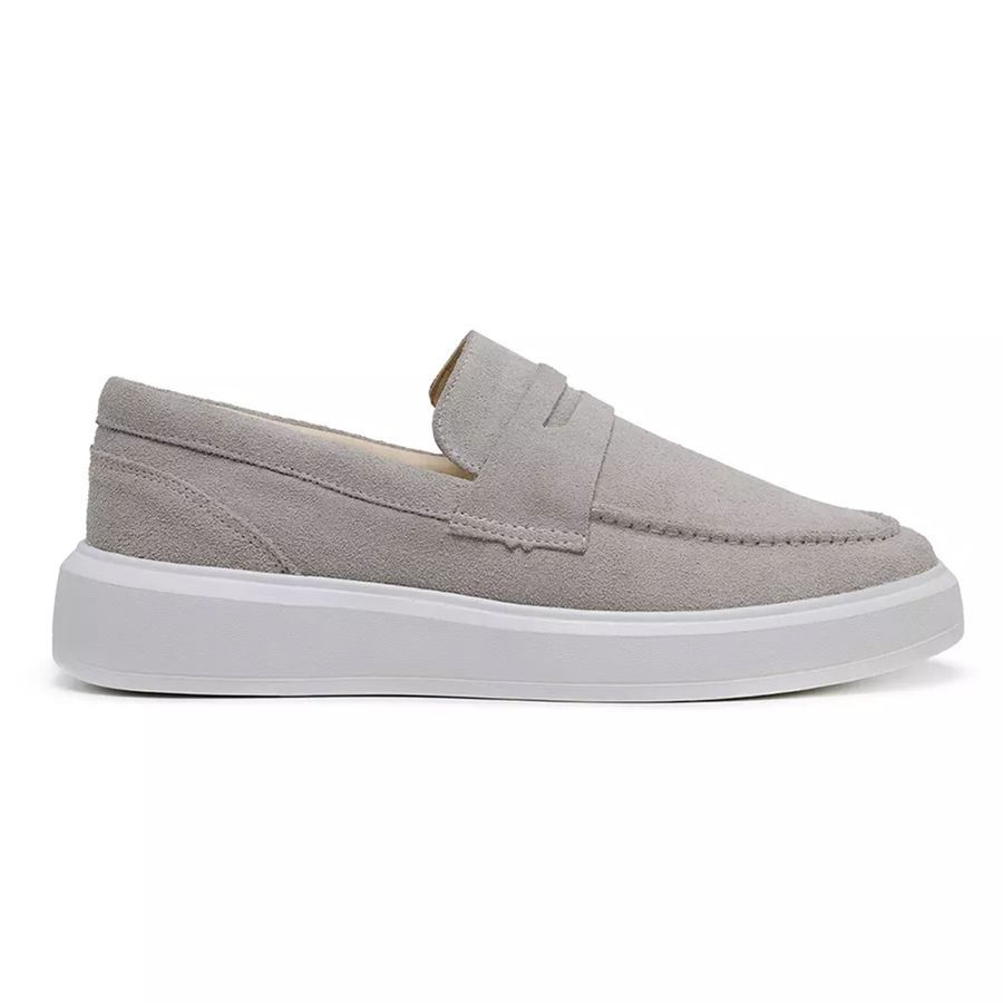 Sapato Loafer Mocassim Master Camurça Gelo