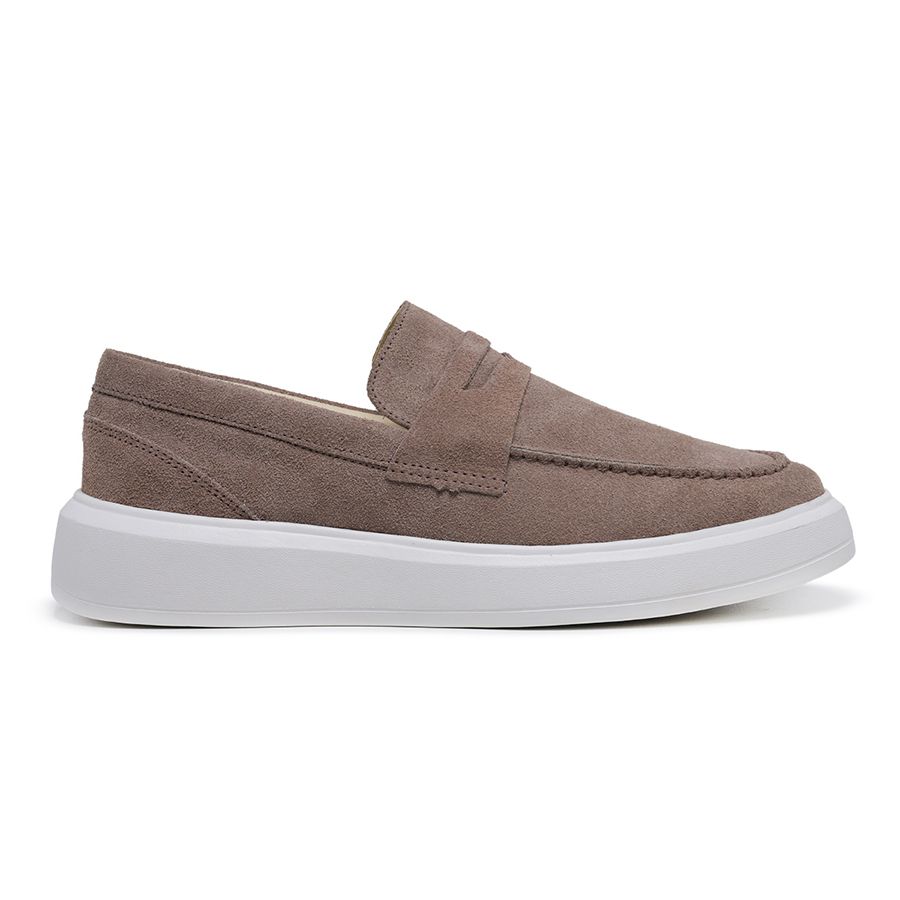 Sapato Loafer Mocassim Master Carmurça Taupe