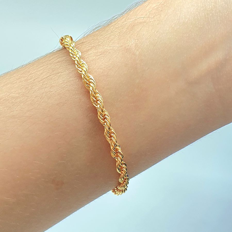 Pulseira Folheada A Ouro 18K Baiana