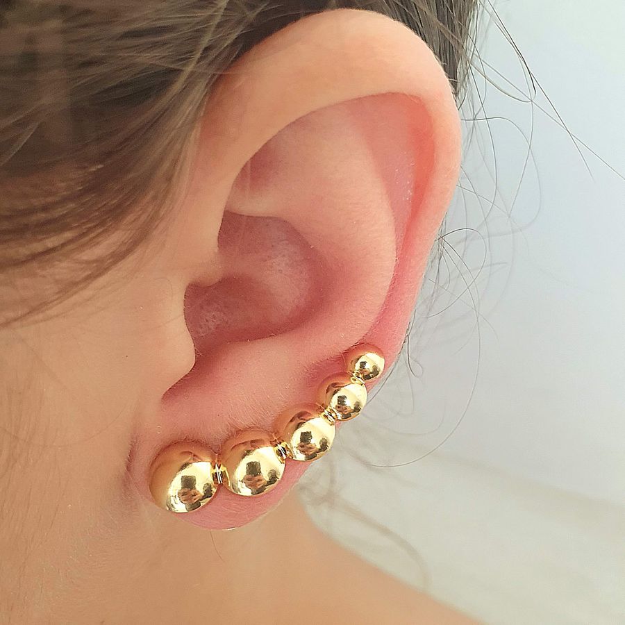 Brinco Folheado a Ouro 18K 