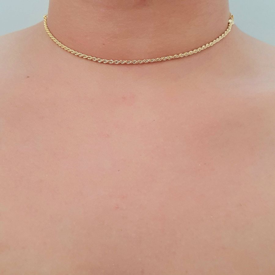 Colar Choker Folheado a Ouro 18K Baiana 