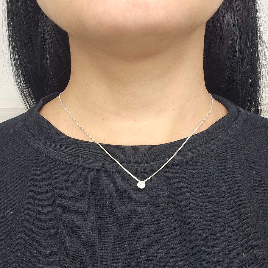Colar Folheado a Prata 925 Ponto De Luz 