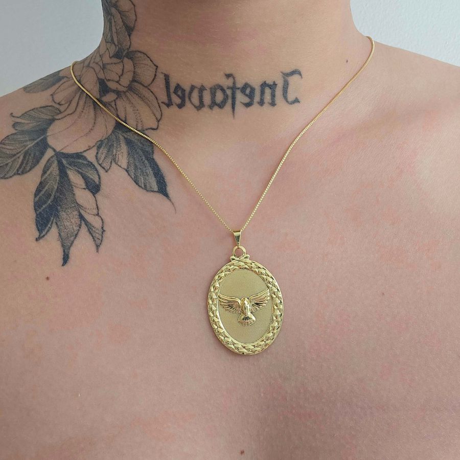 Colar Folheado a Ouro 18K Espírito Santo 