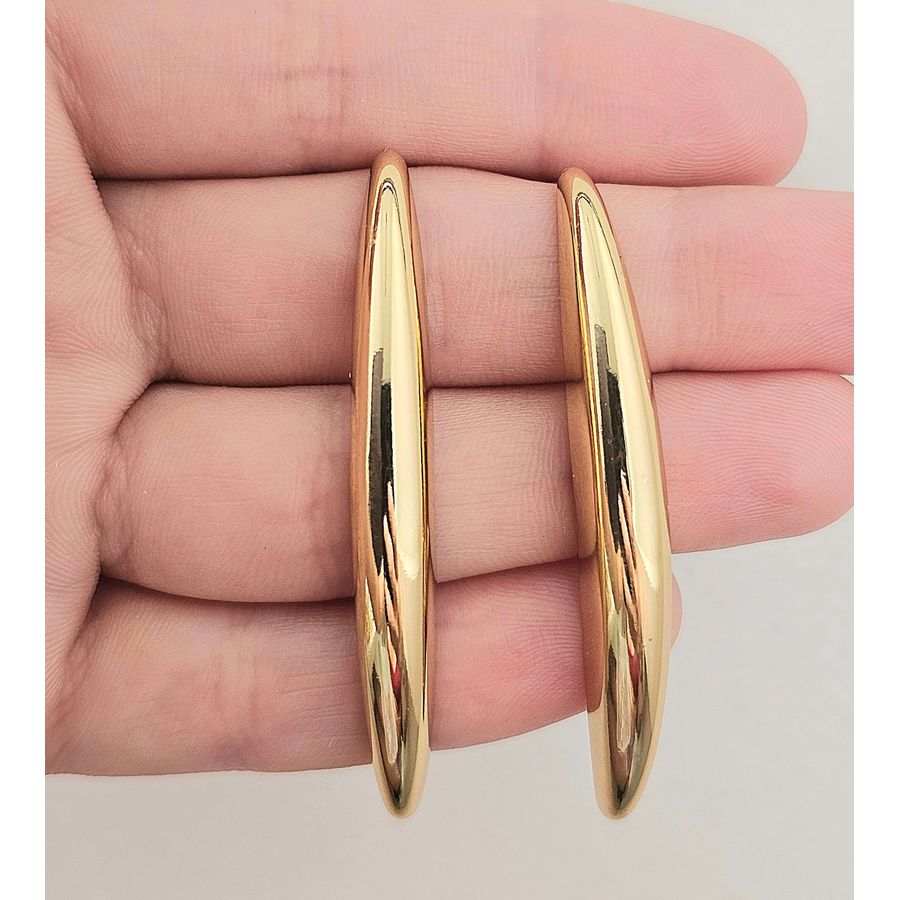 Brinco Folheado a Ouro 18K Banana 