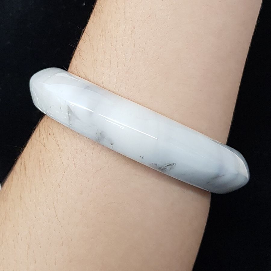 Bracelete Acrílico Mesclado Branco