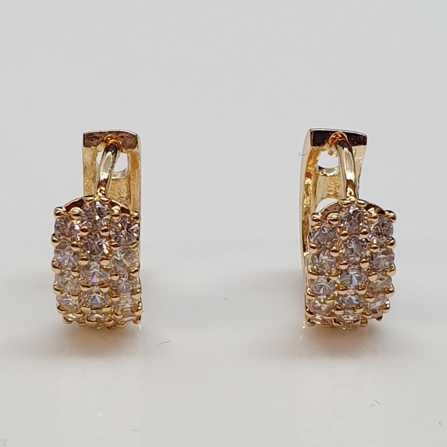 Mini Argola Semi Joia Ouro 