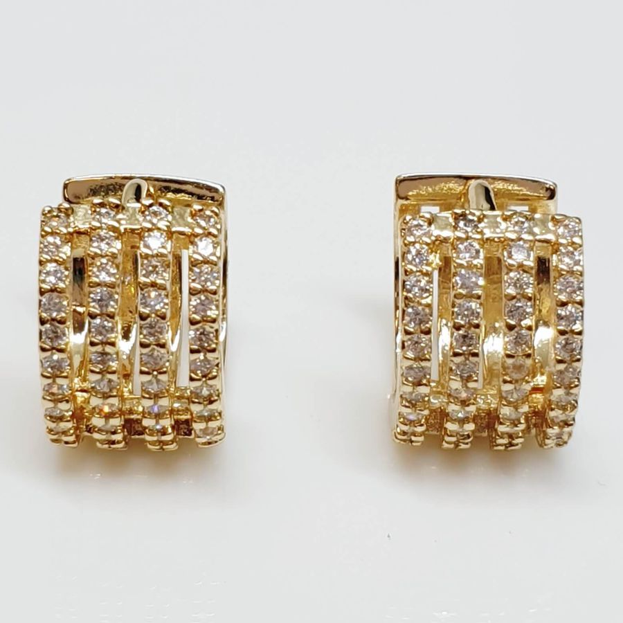 Mini Argola Semi Joia Ouro 
