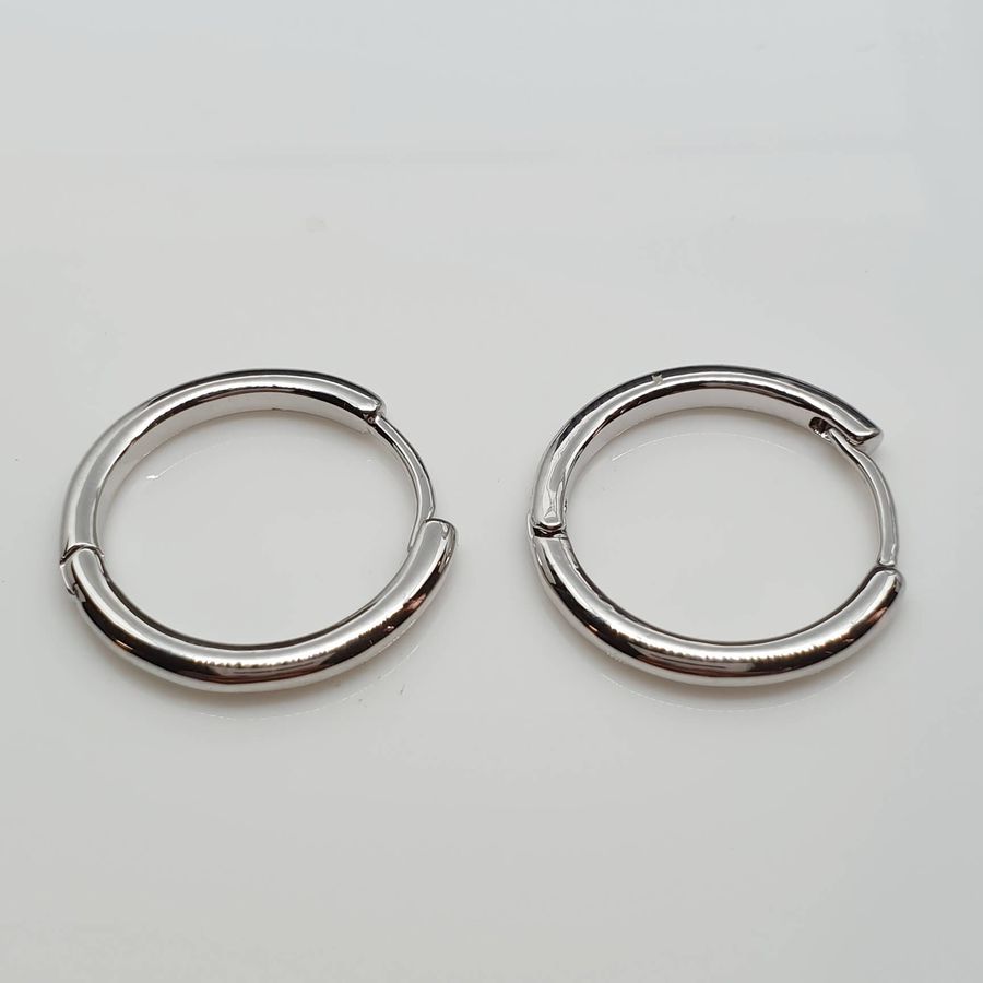 Mini Argola Semi Joia Prata 