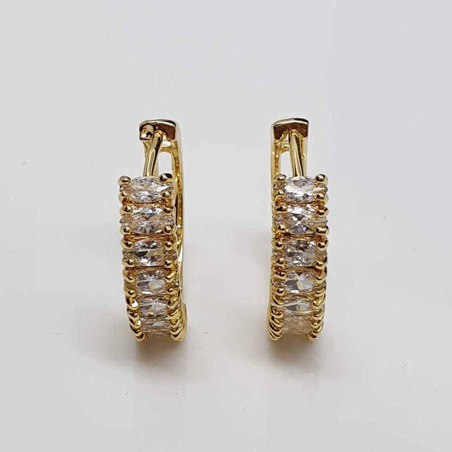 Argola Semi Joia Ouro 