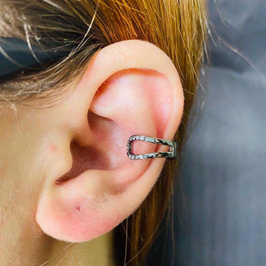 Piercing Fake Zircônia Grafite 