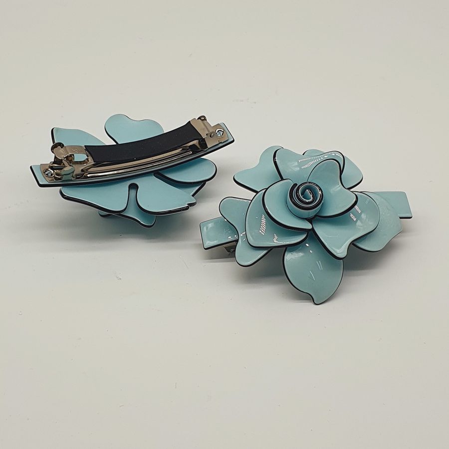 Presilha Flor Azul 