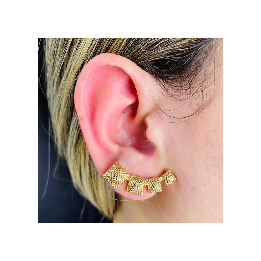 Brinco Ear Cuff Dourado 