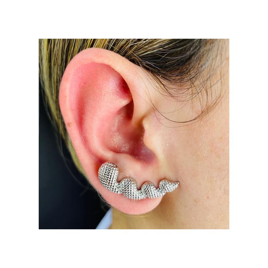 Brinco Ear Cuff Prata 