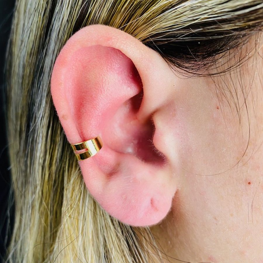 Piercing Fake (Uma Unidade) Folheado a Ouro 18K 