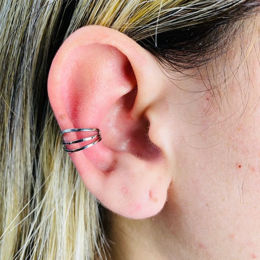 Piercing Fake (Duas Unidades) Prata 