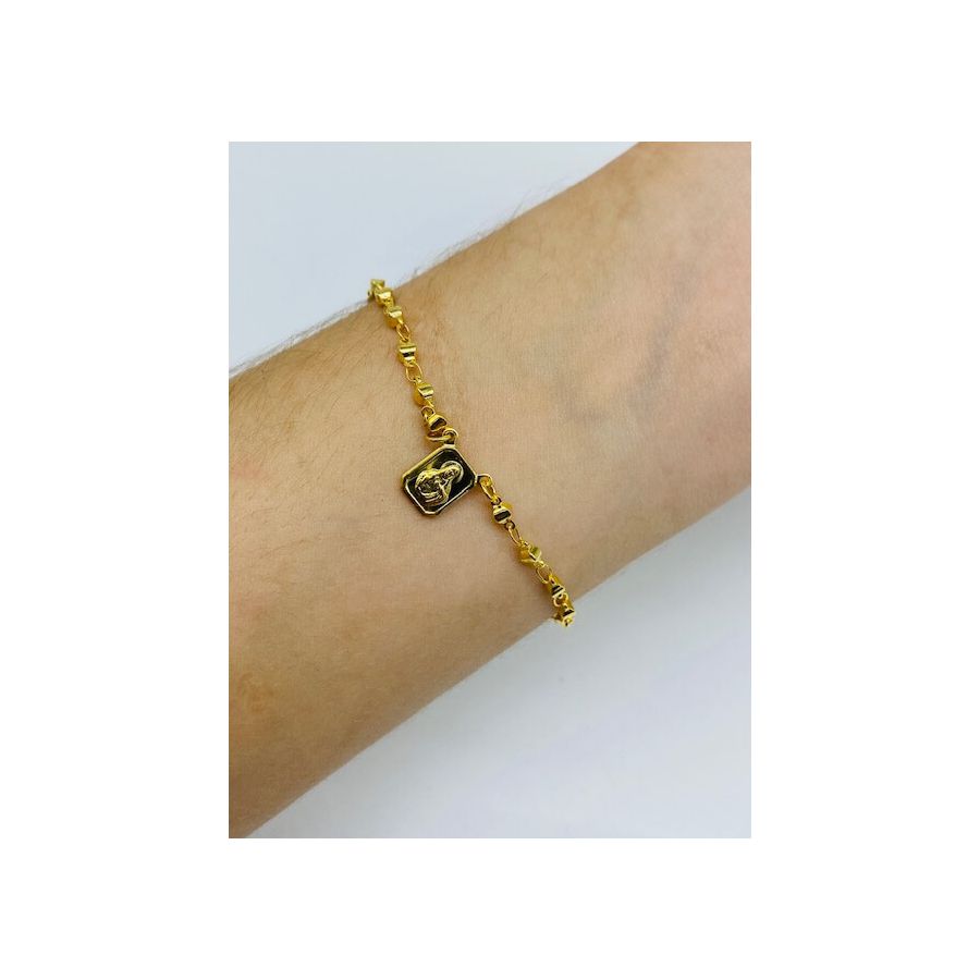 Pulseira Folheada A Ouro 18K Religioso 