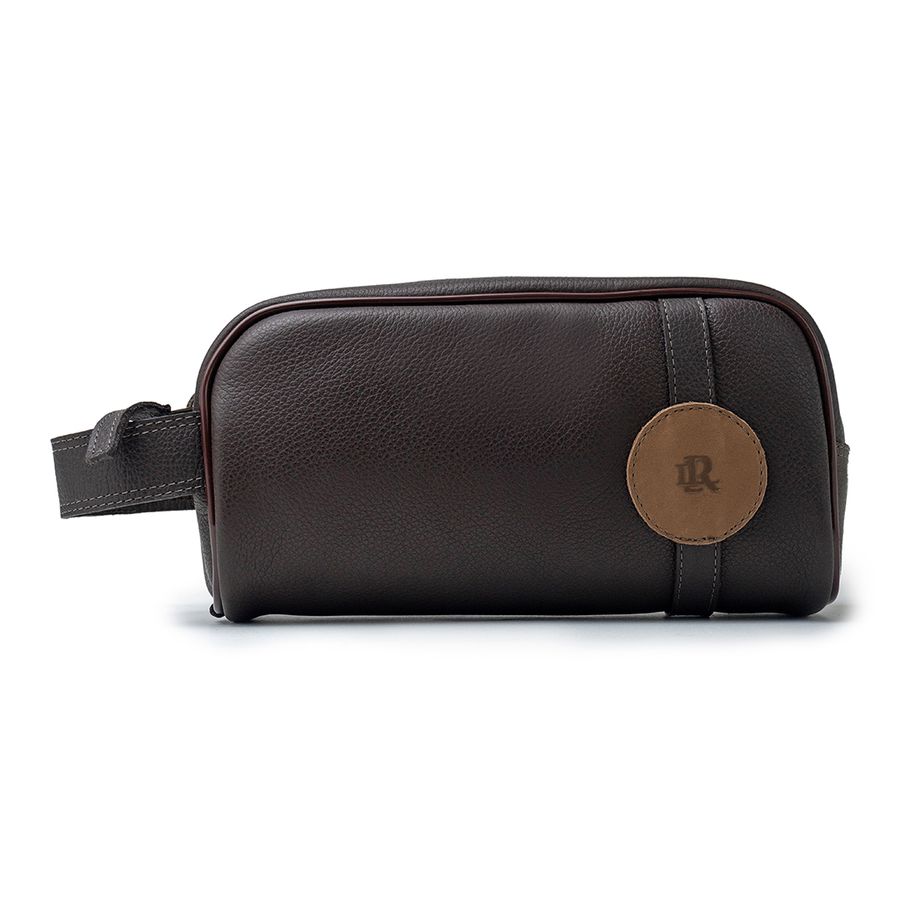 Necessaire Masculina em Couro Laroche - Marrom