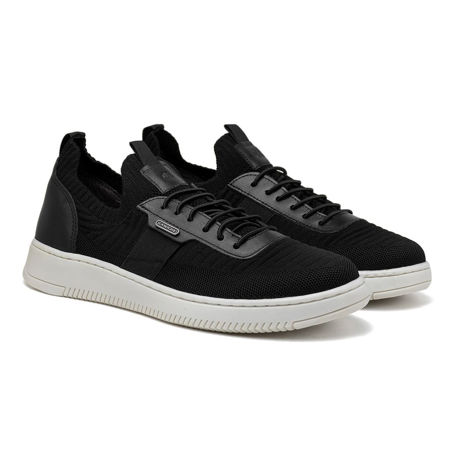 Sapatenis Laroche Apolo em Knit - Preto E L