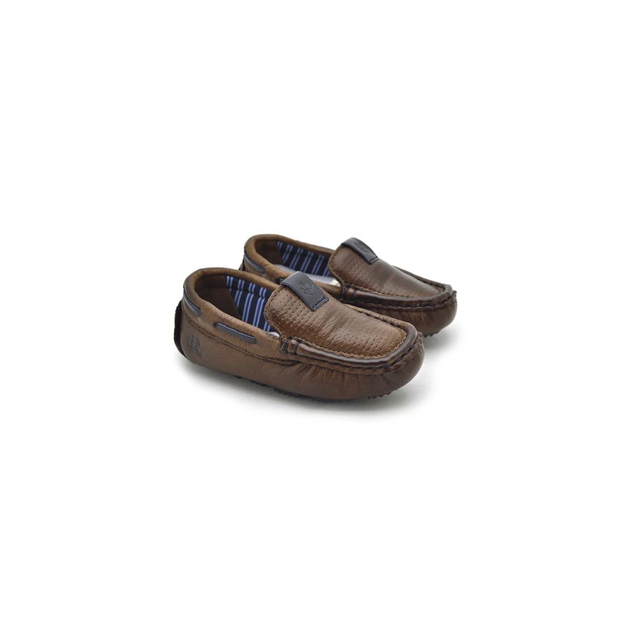 Mocassim Bali Babie de Couro - Brown