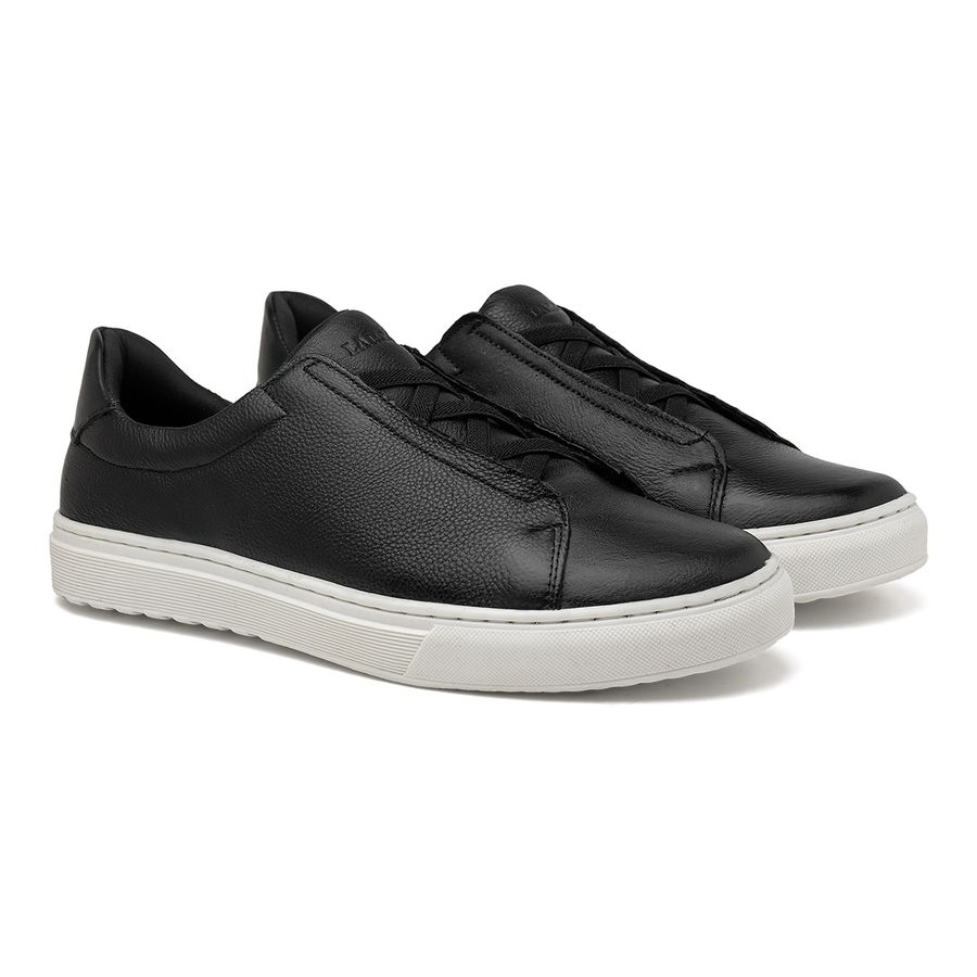 Sapatenis Masculino Laroche Connect x em Couro - Preto
