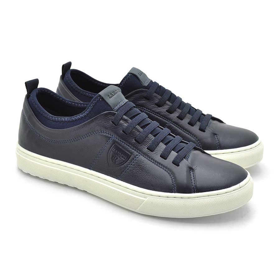 Sapatenis Casual Connect em Couro - Royal