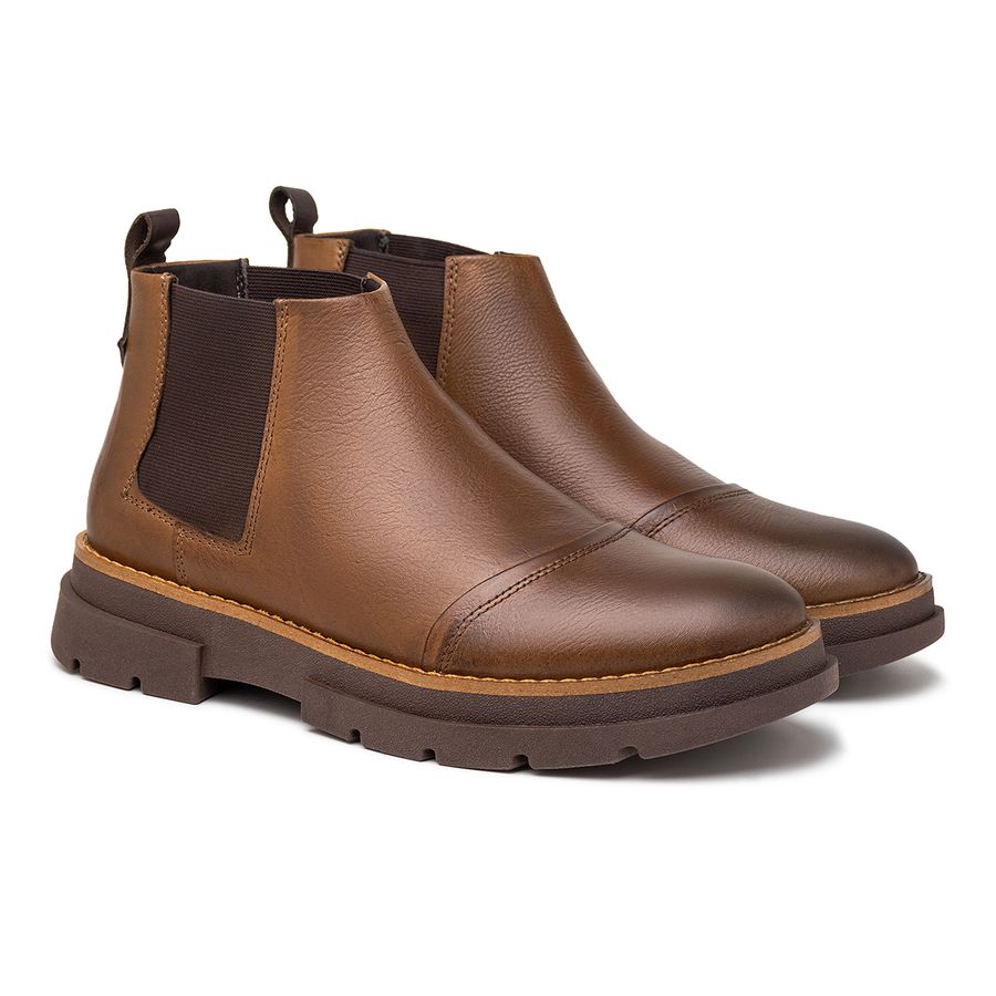 Bota Chelsea Laroche Everest em Couro - Conhaque E L