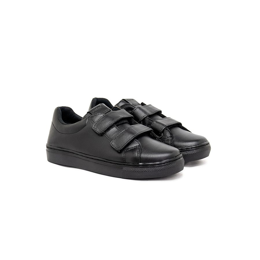 Sapatenis Stratus Infantil em Couro - Preto