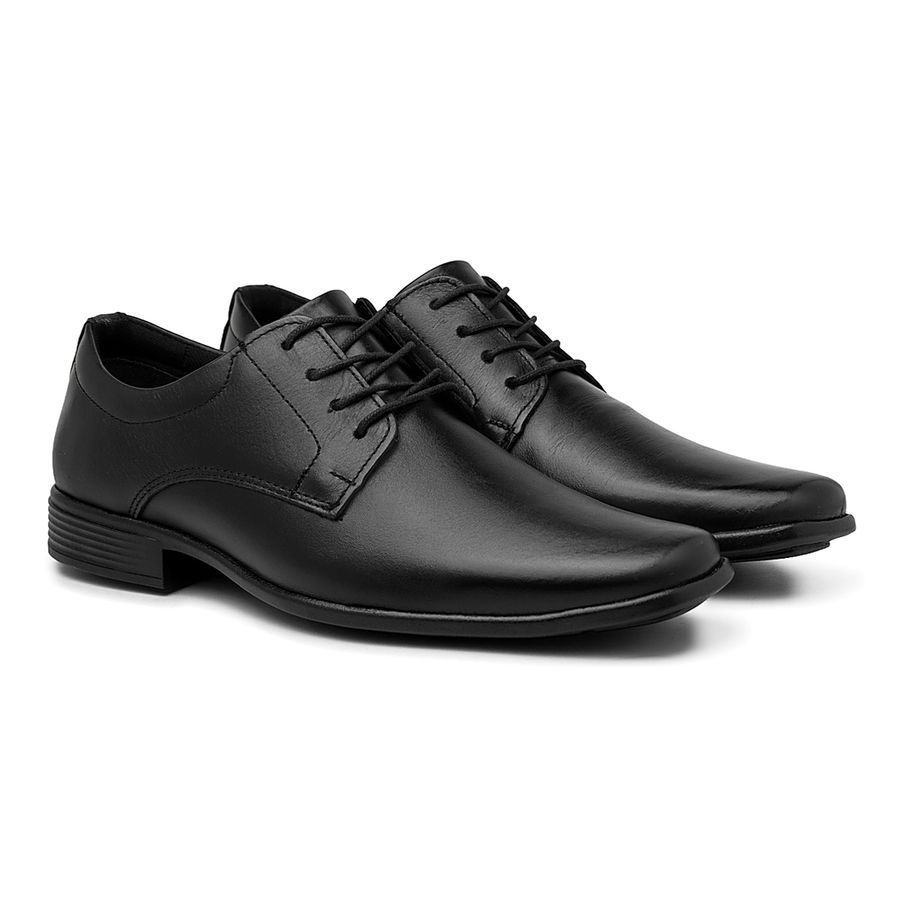 Sapato Social Fortaleza Couro - Preto 