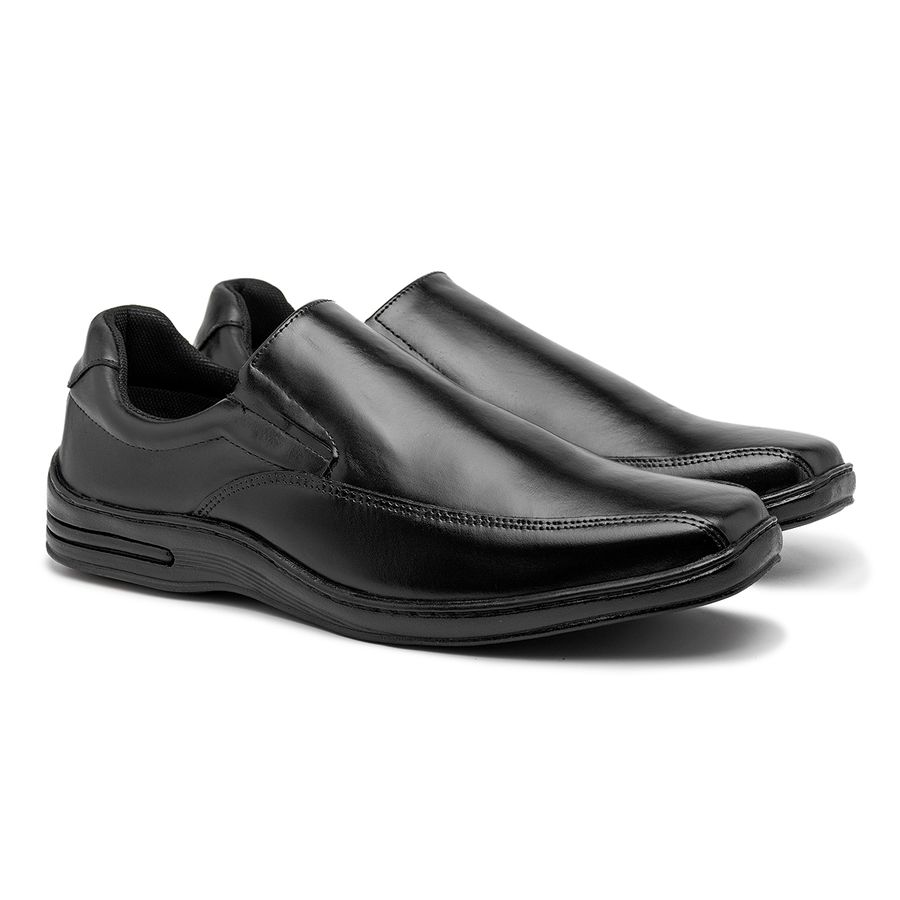 Sapato Masculino Laroche Confort em Couro - Preto