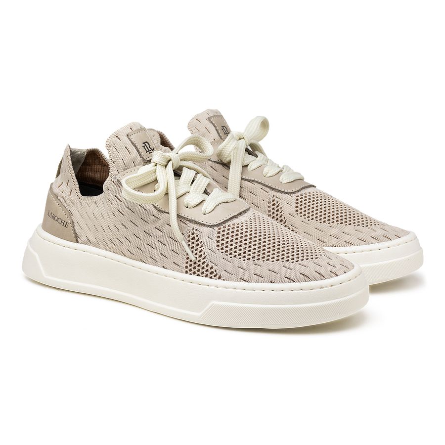 Tenis Casual Laroche Miami em Knit - Marfim