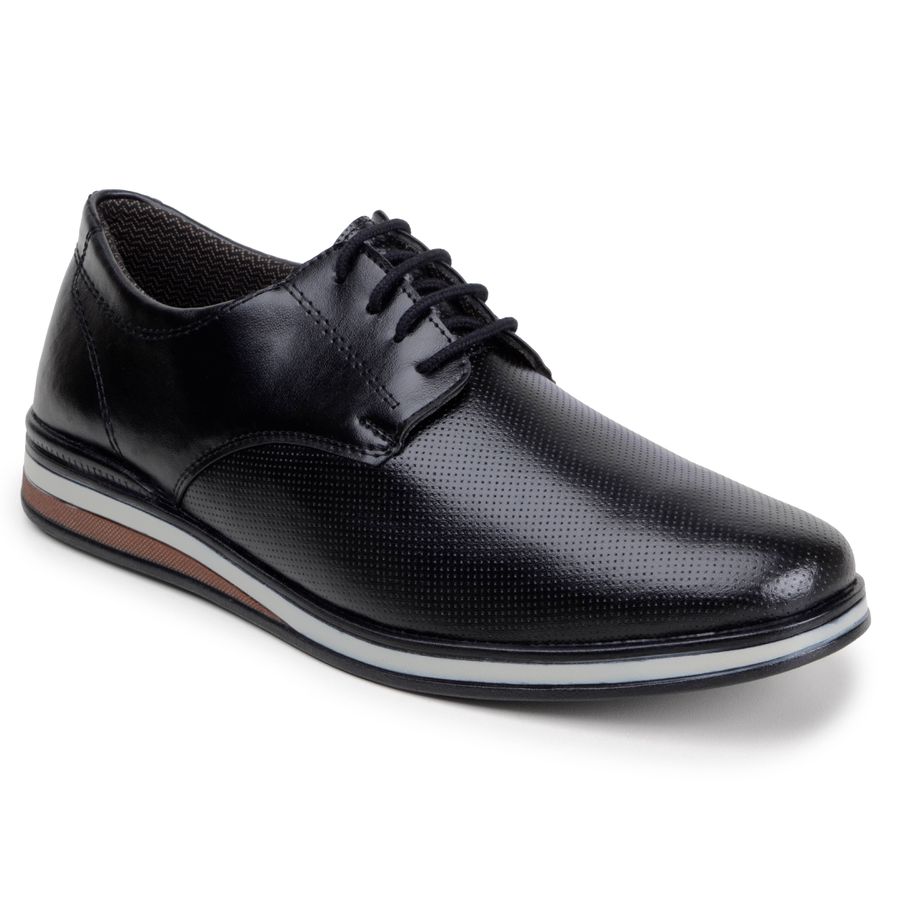 Sapato Casual Oxford Masculino LRC - Preto