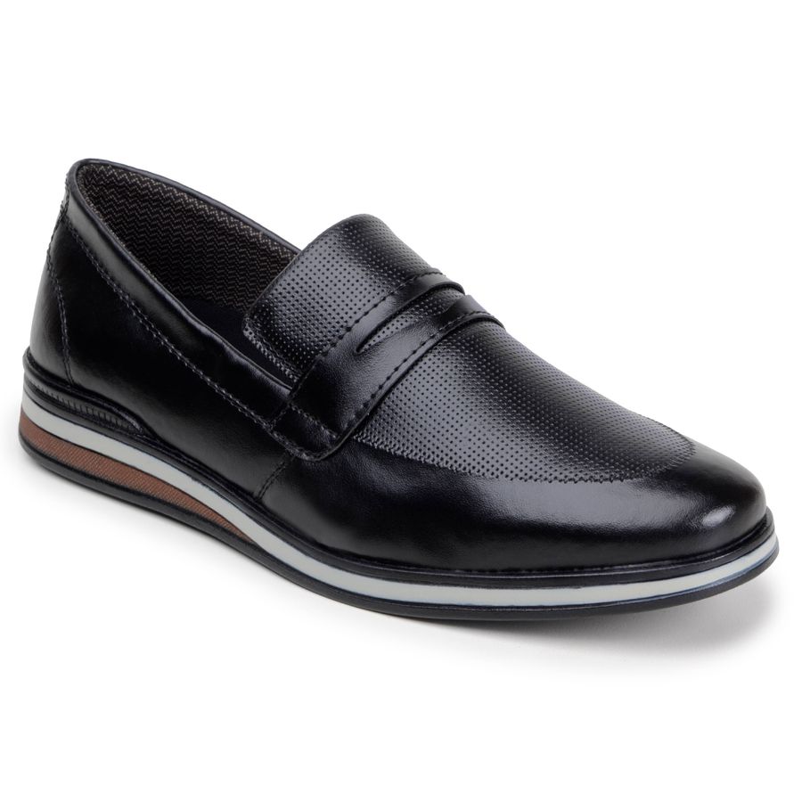 Sapato Casual Masculino Oxford LRC - Preto