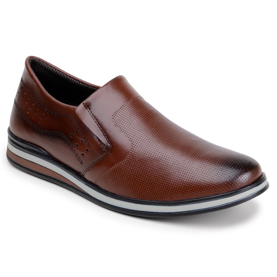 Sapato Casual Masculino Oxford LRC - Whisky