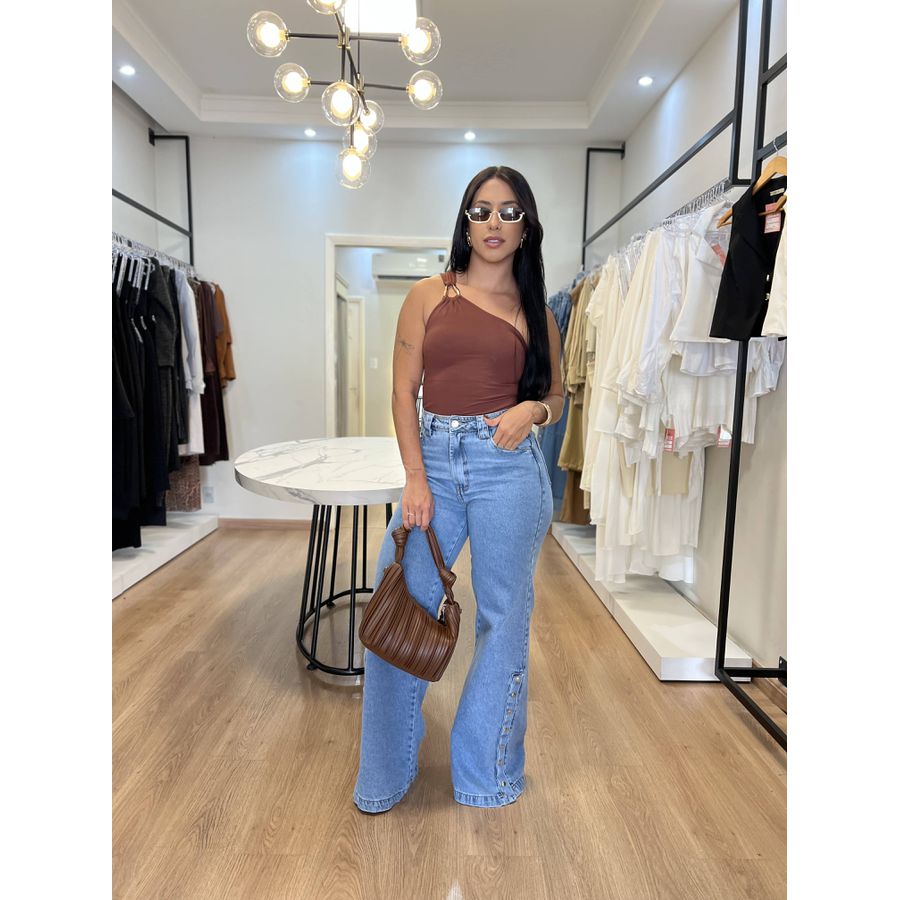 Calça Jeans Botões 
