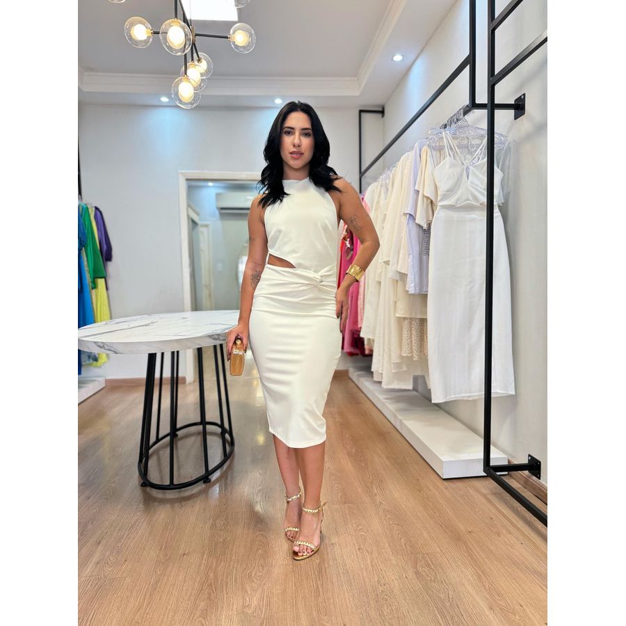 Vestido Nicole Creme