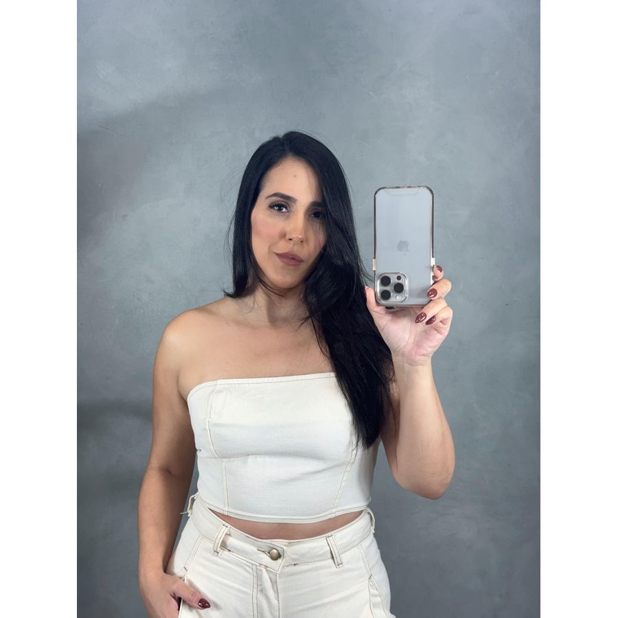 Cropped Jeans Natural