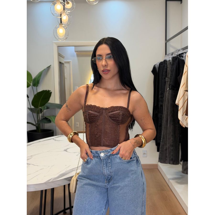 Corselet Marrom