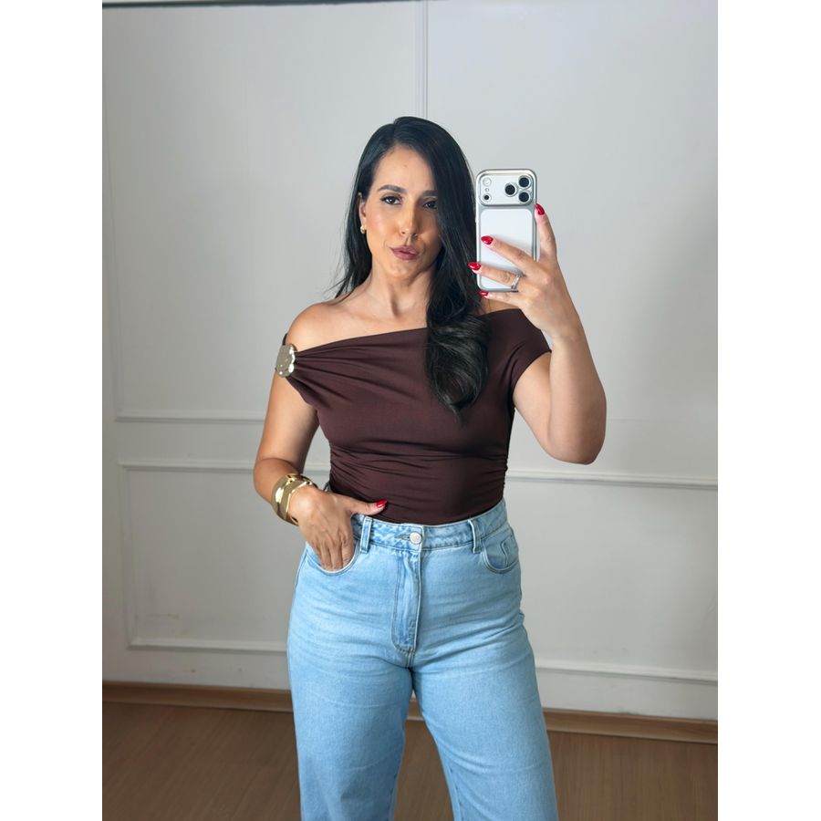 Blusa Liz Marrom