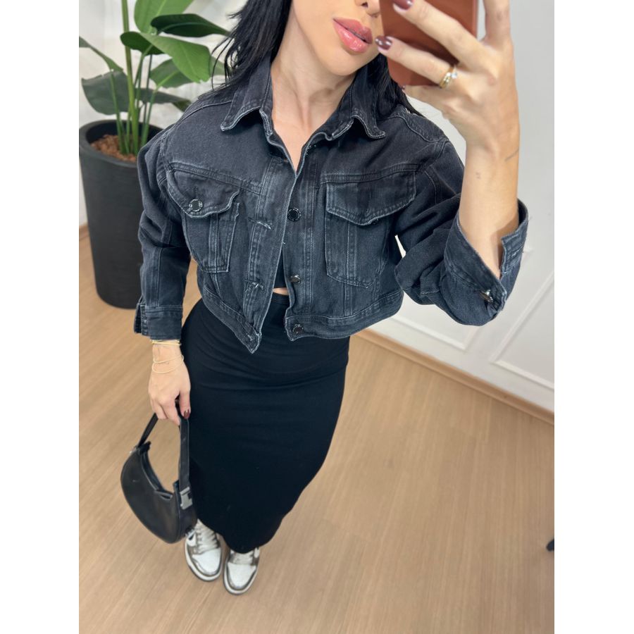 Jaqueta Oversized Preta 