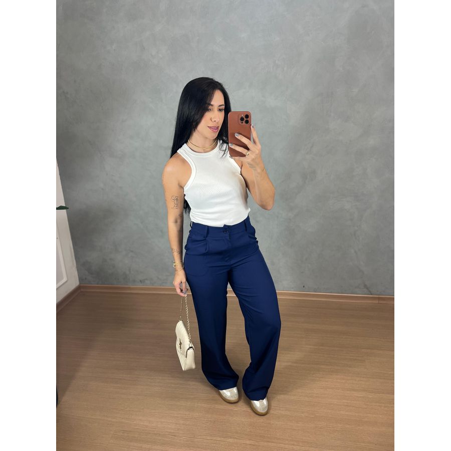Calça Alfaiataria Azul