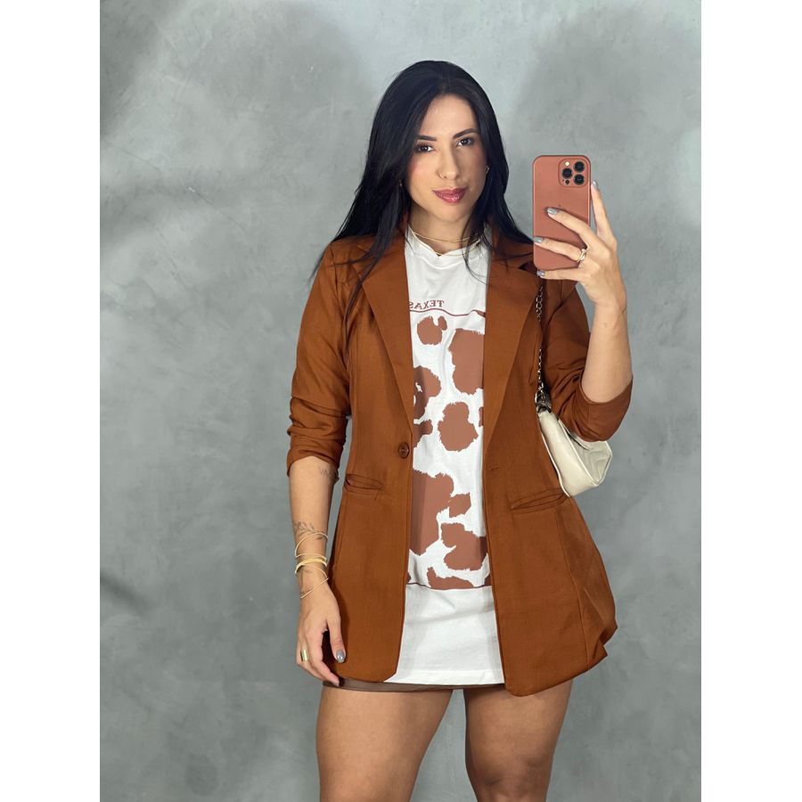 Maxi Blazer Terracota