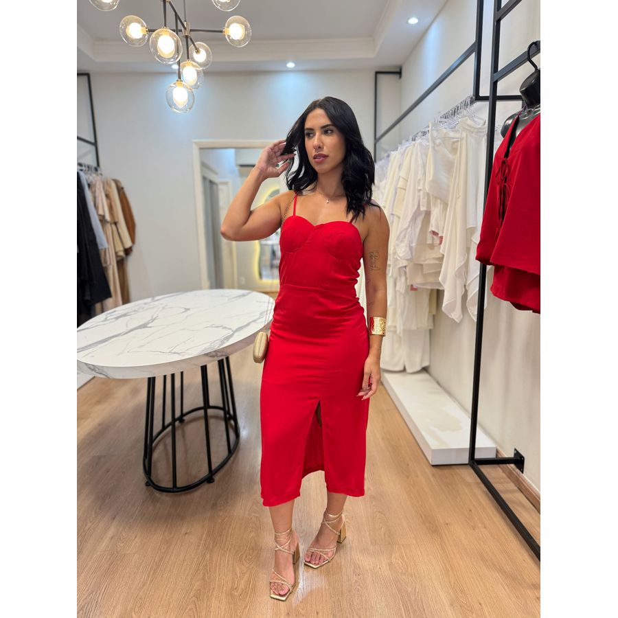 Vestido Lorena Vermelho