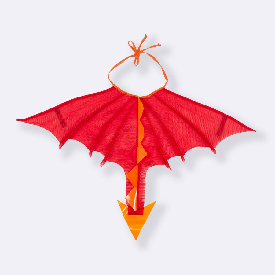Fantasia infantil Asa Dragão Aerado Vermelho