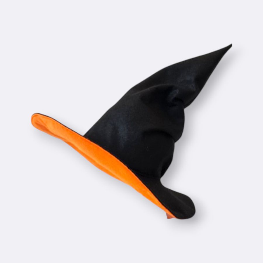 chapéu bruxo feltro preto