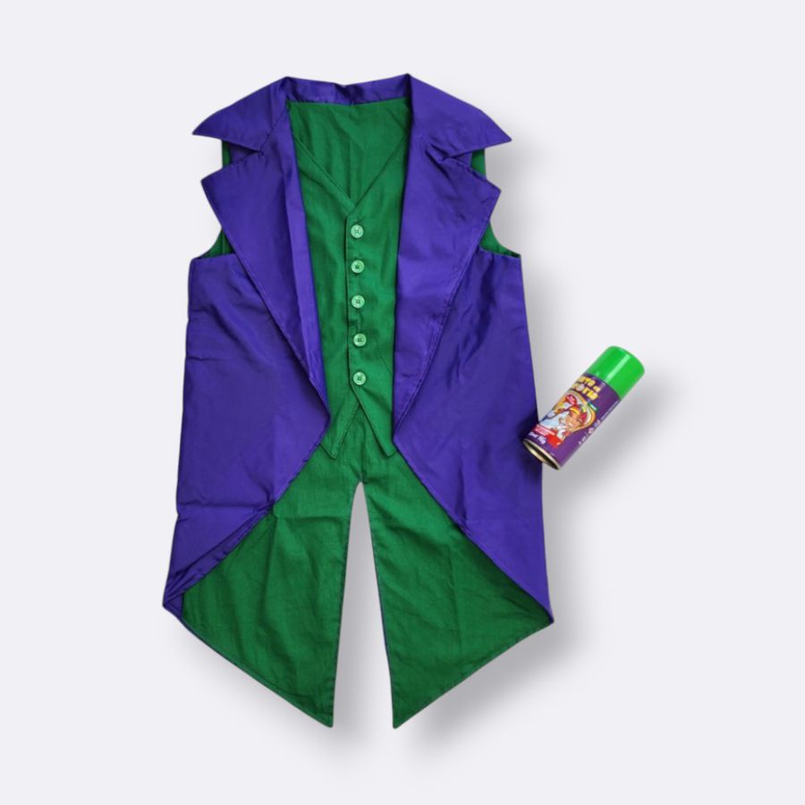Colete Coringa + tinta temporária verde - Minibossa